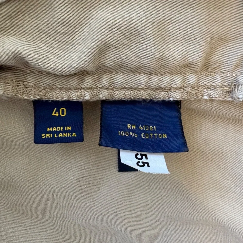 Polo Ralph Lauren Shorts‎ Mens Size 40 Beige Chino Classic Casual Preppy